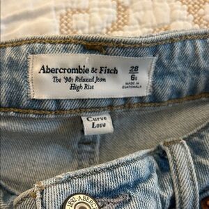 Abercrombie & Fitch High Rise Jeans - Light Blue